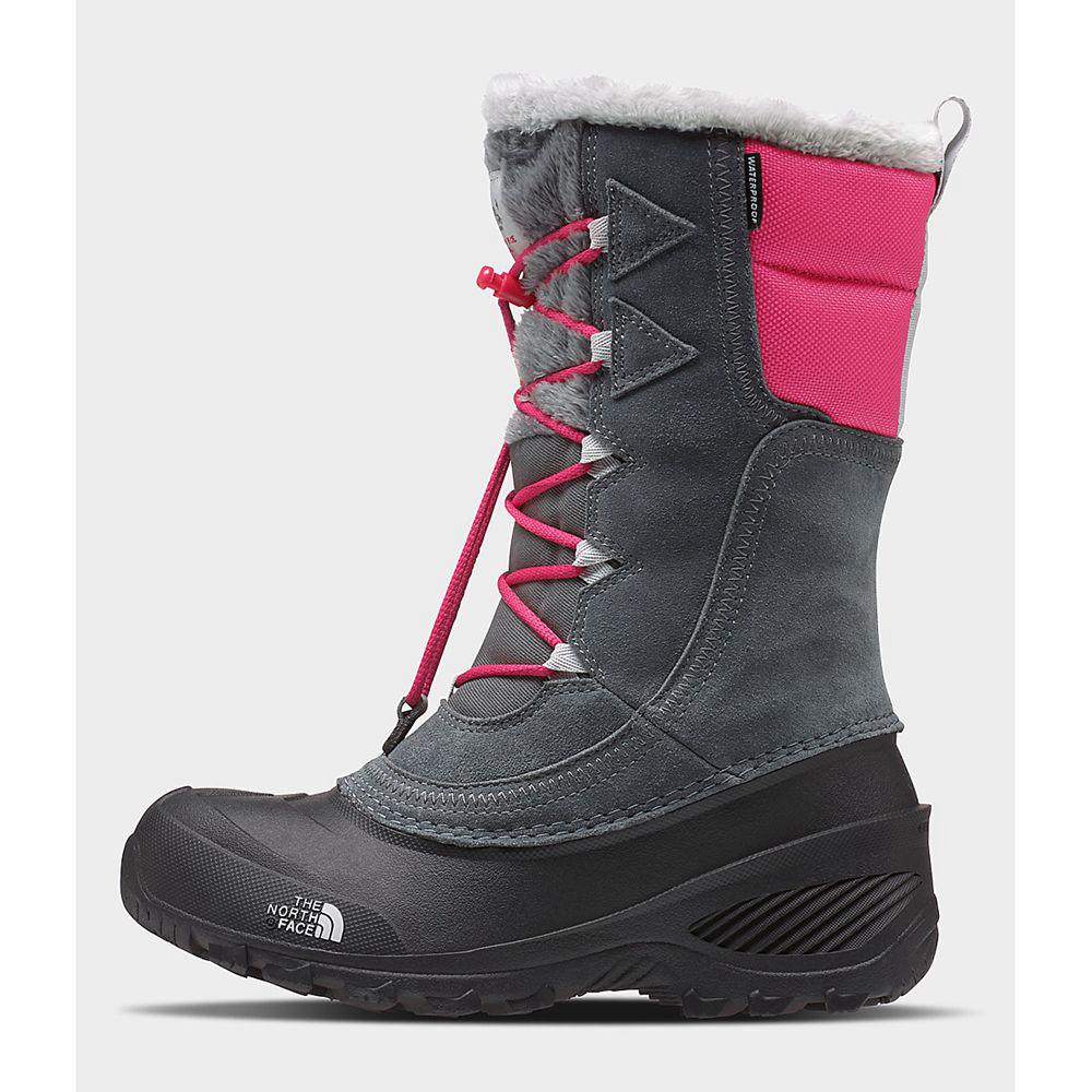 The North Face Shellista Lace IV Παιδικα Μπότες - Γκρι Ροζ (WBHF52640)